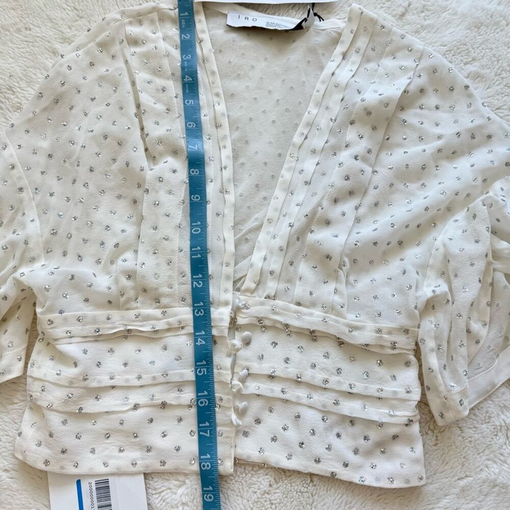 NWT!!! IRO women silk top size 34 FR or XS Retail 350$ - Picture 7 of 8